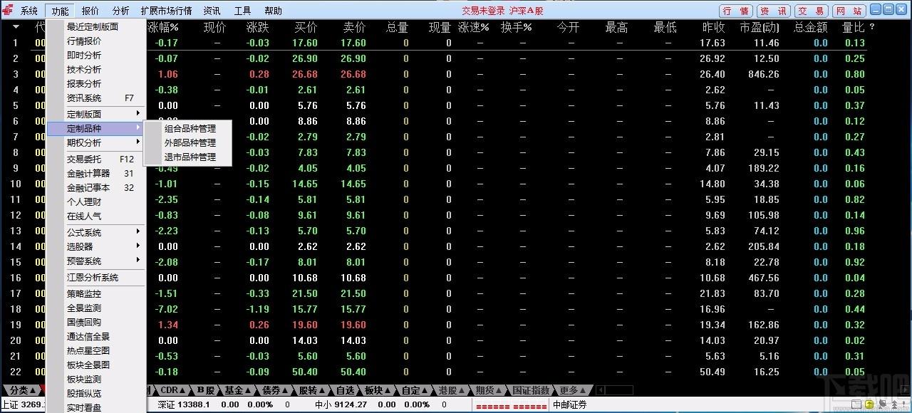 中邮证券通达信系统,中邮证券通达信,证券信息平台