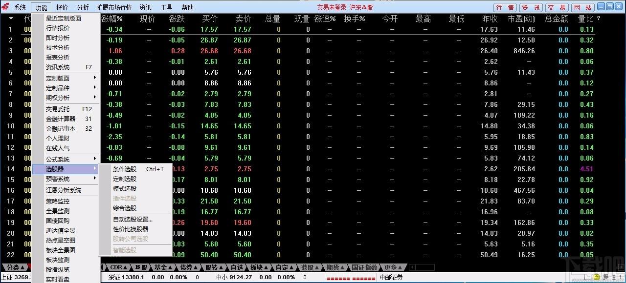 中邮证券通达信系统,中邮证券通达信,证券信息平台