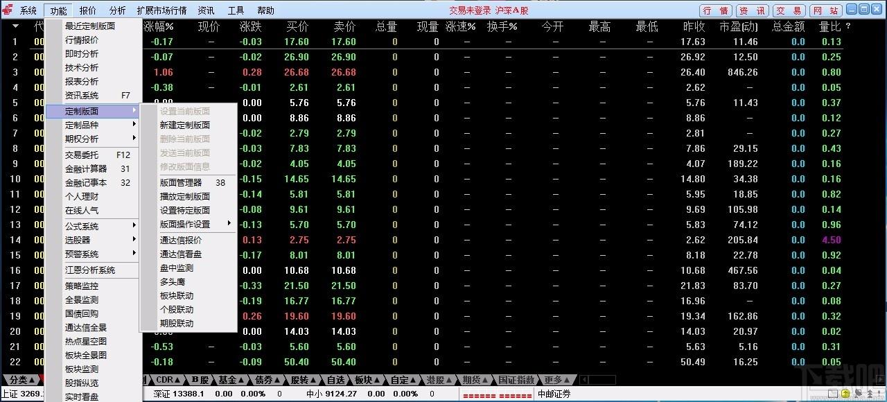 中邮证券通达信系统,中邮证券通达信,证券信息平台
