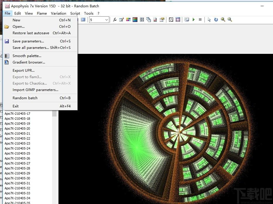 Apophysis 7x下载,Apophysis,图像处理,图片编辑,分形图像生成工具