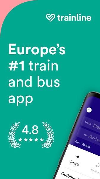 trainline官方版(欧洲订票的app)下载,trainline,火车app,购票app